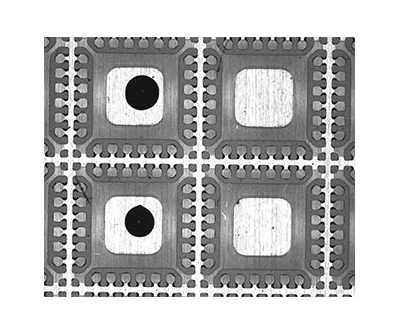 Framework solder pad adhesive detection